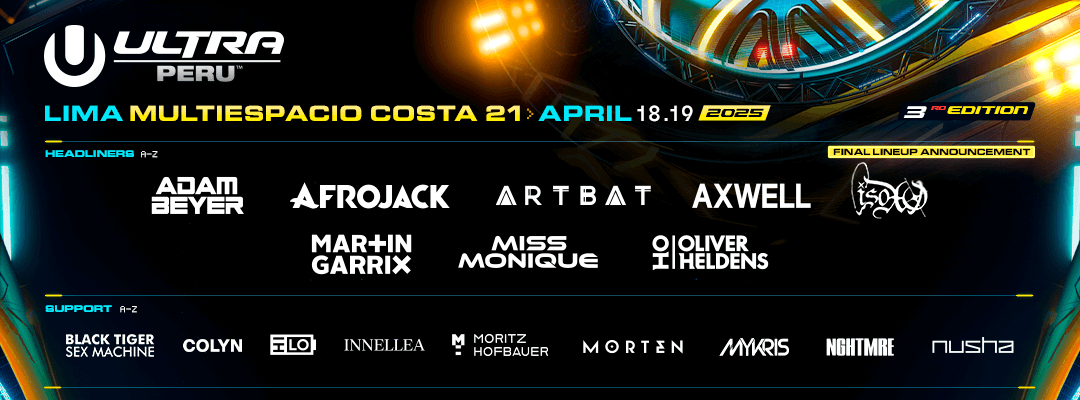 Ultra Peru Final Lineup