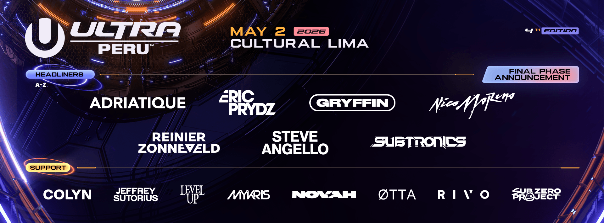 Ultra Peru Final Lineup